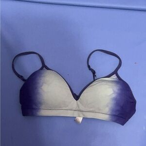 Purple and White Women's Bralette